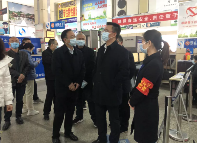 省交通廳領(lǐng)導(dǎo)到撫州長運(yùn)督導(dǎo)春運(yùn)工作