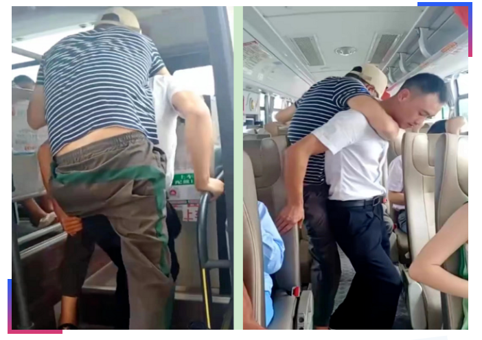 吉安長(zhǎng)運(yùn)：“小伙子，我來(lái)背你上車！”